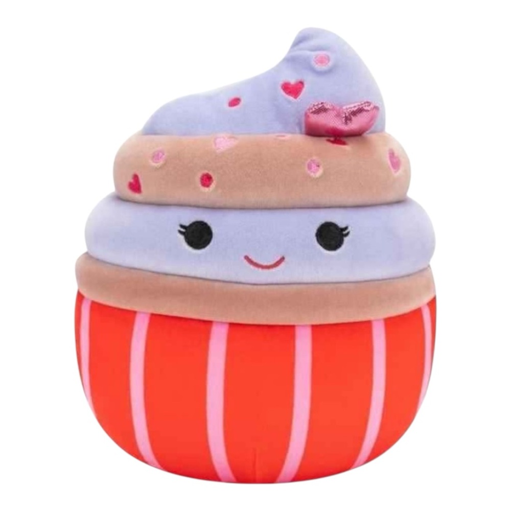 SQUISHMALLOWS Red & Purple “Tess” Cupcake Plush Toy
